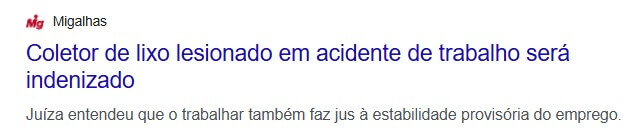 direito a indenização por acidente de trabalho ou doença causada pelo serviço